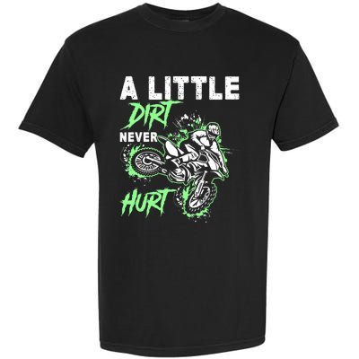 Green Motorcycle Dirt Bike Mx Motocrosss Boy Garment-Dyed Heavyweight T-Shirt