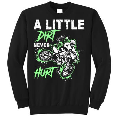 Green Motorcycle Dirt Bike Mx Motocrosss Boy Sweatshirt