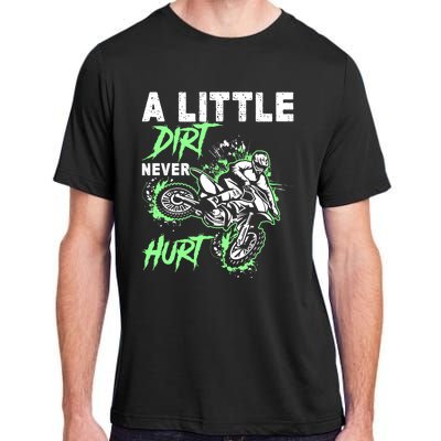 Green Motorcycle Dirt Bike Mx Motocrosss Boy Adult ChromaSoft Performance T-Shirt