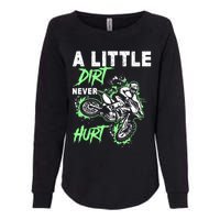 Green Motorcycle Dirt Bike Mx Motocrosss Boy Womens California Wash Sweatshirt