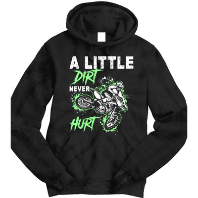 Green Motorcycle Dirt Bike Mx Motocrosss Boy Tie Dye Hoodie