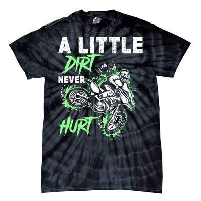 Green Motorcycle Dirt Bike Mx Motocrosss Boy Tie-Dye T-Shirt