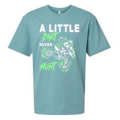 Green Motorcycle Dirt Bike Mx Motocrosss Boy Sueded Cloud Jersey T-Shirt