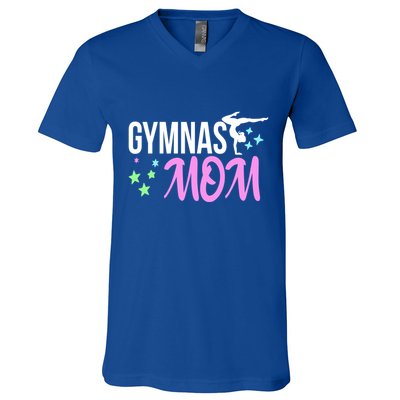 Gymnast Mom Design For Mothers Of Gymnastics Athletes Great Gift V-Neck T-Shirt