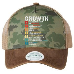 Growth Mindset Definition Motivational Quote Inspiration Legacy Tie Dye Trucker Hat