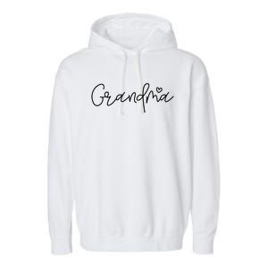 Grandma MotherS Day Grandparents Day Christmas Cool Gift Garment-Dyed Fleece Hoodie