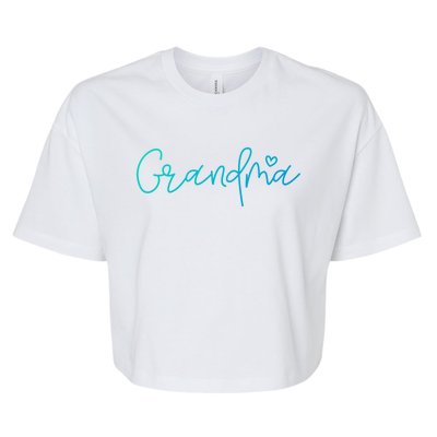 Grandma MotherS Day Grandparents Day Christmas Great Gift Bella+Canvas Jersey Crop Tee