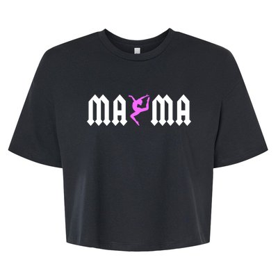 Gymnastics Mama Design For Tumbling Mom Gymnast Support Gift Bella+Canvas Jersey Crop Tee