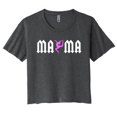 Gymnastics Mama Design For Tumbling Mom Gymnast Support Gift Women's Crop Top Tee