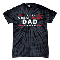 Great MAGA DAD Father's Day Gift Trump Supporter Birthday Tie-Dye T-Shirt