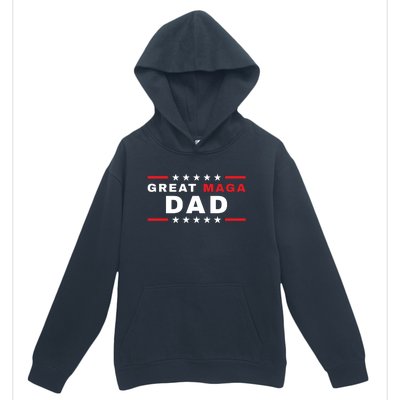 Great MAGA DAD Father's Day Gift Trump Supporter Birthday Urban Pullover Hoodie