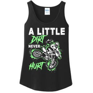 Green Motorcycle Dirt Bike Mx Motocrosss Boy Ladies Essential Tank