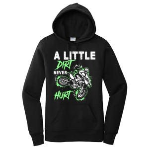 Green Motorcycle Dirt Bike Mx Motocrosss Boy Women's Pullover Hoodie