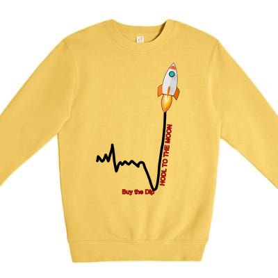 GME Stock AMC Hold To The Moon Buy The Dip Premium Crewneck Sweatshirt