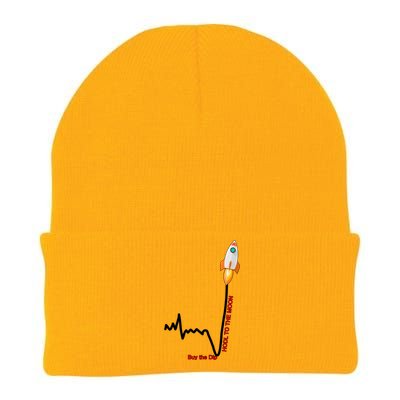 GME Stock AMC Hold To The Moon Buy The Dip Knit Cap Winter Beanie