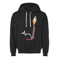 GME Stock AMC Hold To The Moon Buy The Dip Garment-Dyed Fleece Hoodie