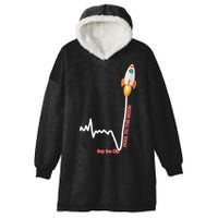 GME Stock AMC Hold To The Moon Buy The Dip Hooded Wearable Blanket