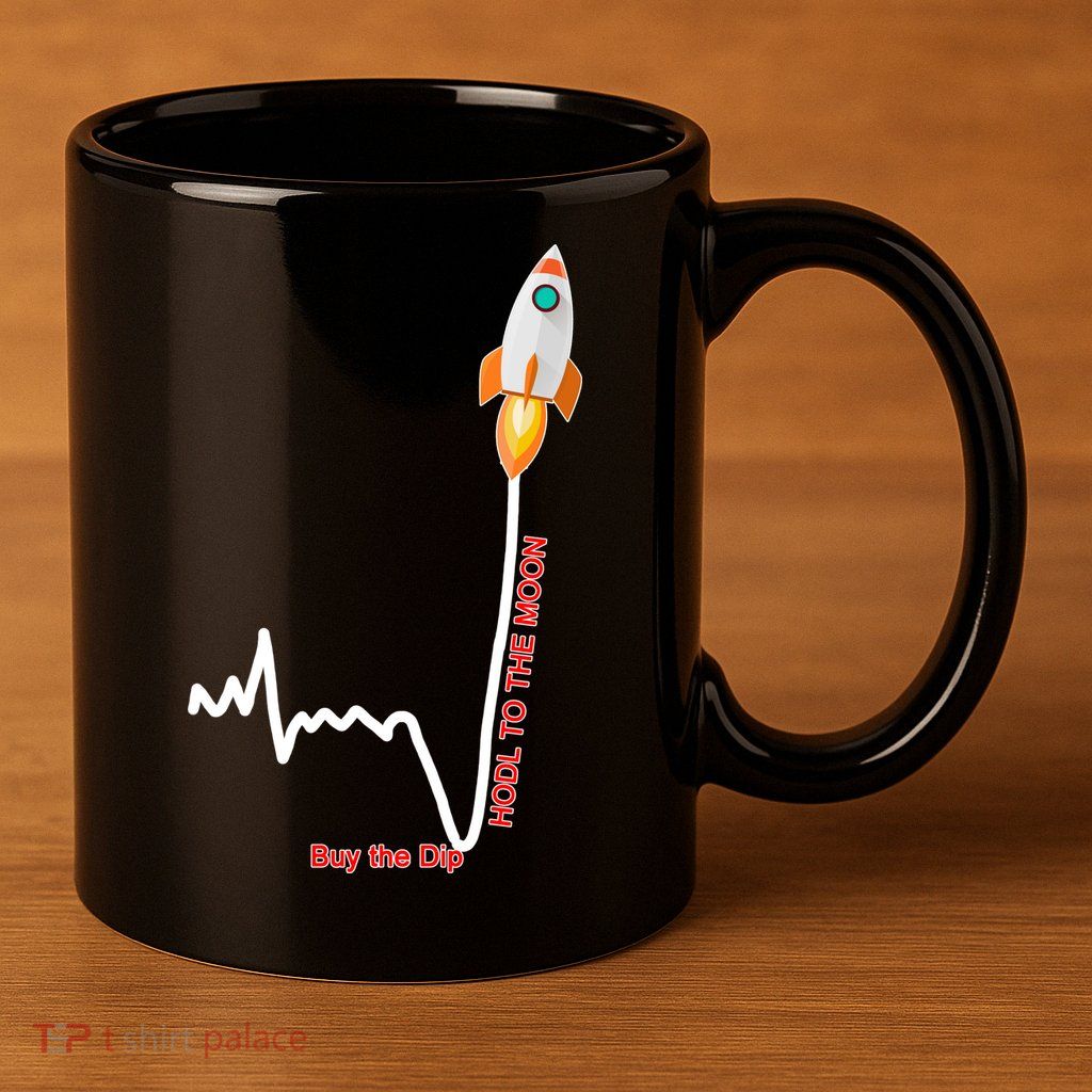 GME Stock AMC Hold To The Moon Buy The Dip 11oz C Handle Ceramic Mug