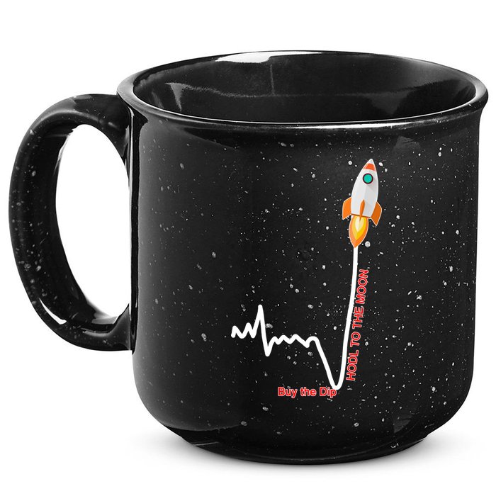 GME Stock AMC Hold To The Moon Buy The Dip 15oz Campfire Ceramic Mug