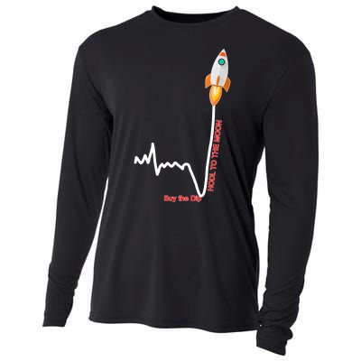 GME Stock AMC Hold To The Moon Buy The Dip Cooling Performance Long Sleeve Crew