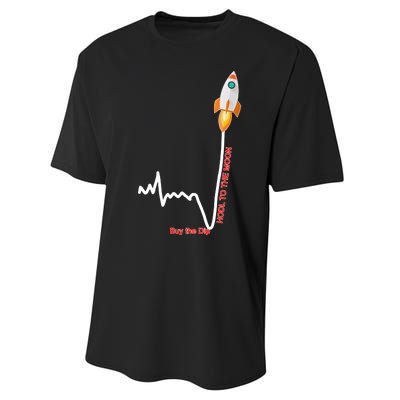 GME Stock AMC Hold To The Moon Buy The Dip Performance Sprint T-Shirt