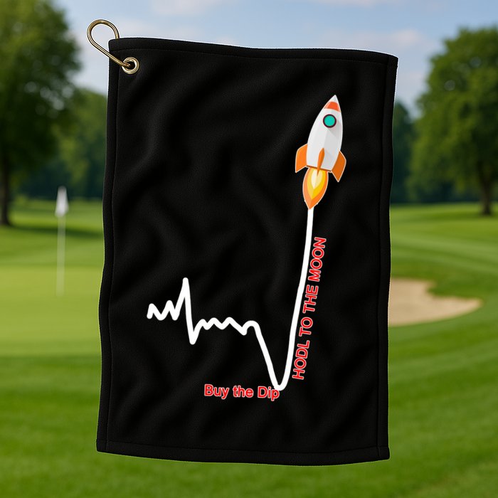 GME Stock AMC Hold To The Moon Buy The Dip Golf Towel