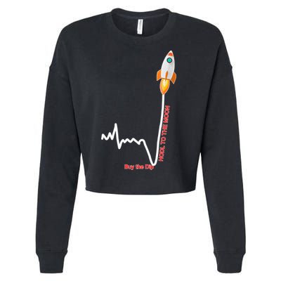 GME Stock AMC Hold To The Moon Buy The Dip Cropped Pullover Crew