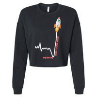 GME Stock AMC Hold To The Moon Buy The Dip Cropped Pullover Crew