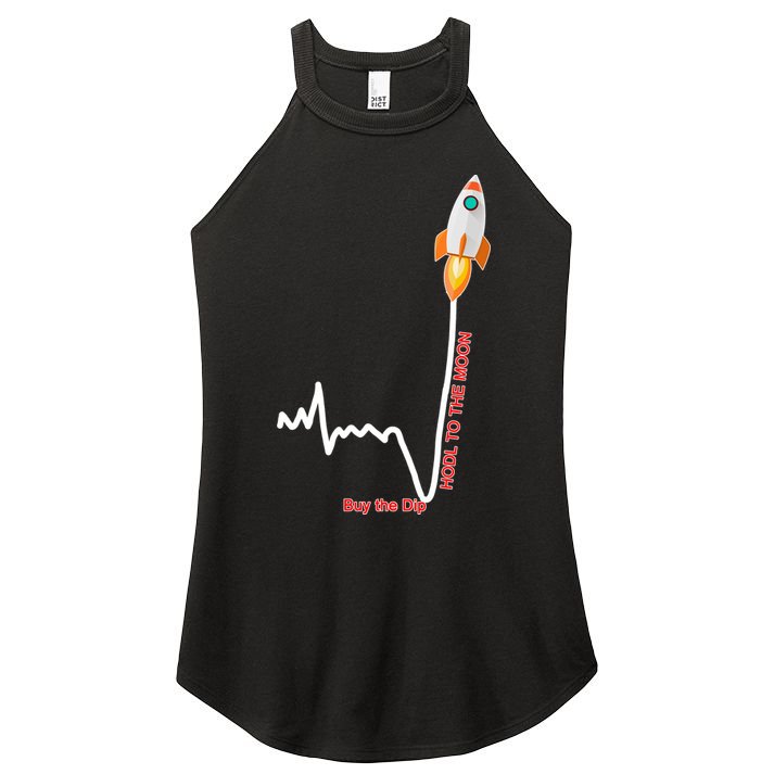 GME Stock AMC Hold To The Moon Buy The Dip Women's Perfect Tri Rocker Tank