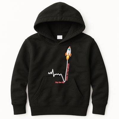 GME Stock AMC Hold To The Moon Buy The Dip Kids Hoodie