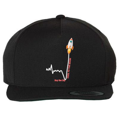 GME Stock AMC Hold To The Moon Buy The Dip Wool Snapback Cap