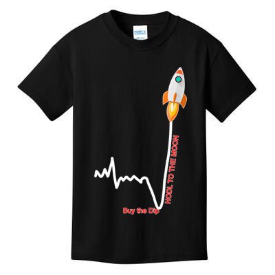 GME Stock AMC Hold To The Moon Buy The Dip Kids T-Shirt