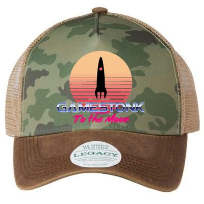 $GME Ticker Rocket Moon Gamestonk GME Gamestick Legacy Tie Dye Trucker Hat