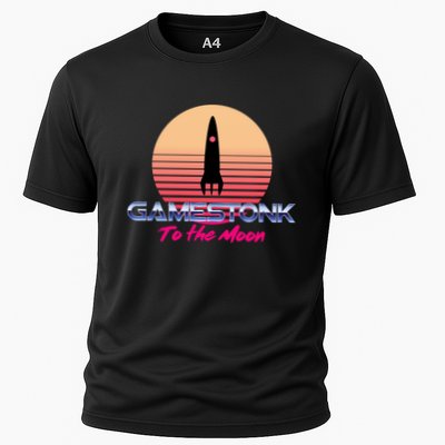 $GME Ticker Rocket Moon Gamestonk GME Gamestick Performance Shirt