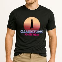 $GME Ticker Rocket Moon Gamestonk GME Gamestick Cooling Performance Crew T-Shirt