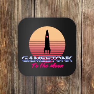 $GME Ticker Rocket Moon Gamestonk GME Gamestick Coaster