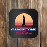 $GME Ticker Rocket Moon Gamestonk GME Gamestick Coaster