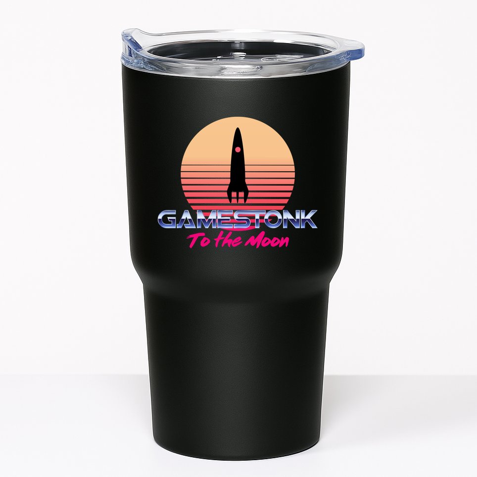$GME Ticker Rocket Moon Gamestonk GME Gamestick Tumbler