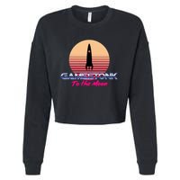 $GME Ticker Rocket Moon Gamestonk GME Gamestick Cropped Pullover Crew