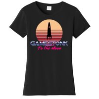 $GME Ticker Rocket Moon Gamestonk GME Gamestick Women's T-Shirt