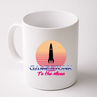 $GME Ticker Rocket Moon Gamestonk GME Gamestick Coffee Mug