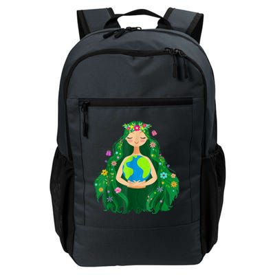 Green Mother Earth Day Save Our Planet Daily Commute Backpack