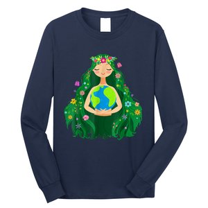 Green Mother Earth Day Save Our Planet Long Sleeve Shirt