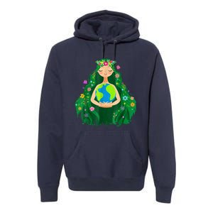 Green Mother Earth Day Save Our Planet Premium Hoodie