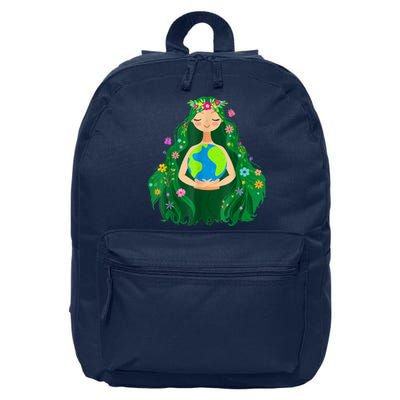 Green Mother Earth Day Save Our Planet 16 in Basic Backpack