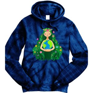 Green Mother Earth Day Save Our Planet Tie Dye Hoodie