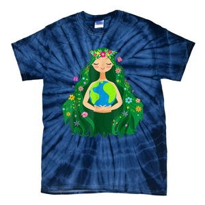 Green Mother Earth Day Save Our Planet Tie-Dye T-Shirt