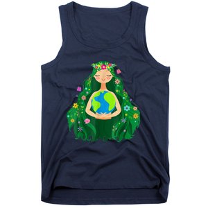 Green Mother Earth Day Save Our Planet Tank Top