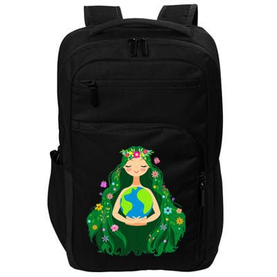 Green Mother Earth Day Gaia Save Our Planet Impact Tech Backpack