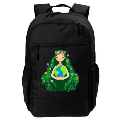 Green Mother Earth Day Gaia Save Our Planet Daily Commute Backpack